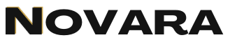 Elegant 'NOVARA' Logo with Distinctive Gold 'N'